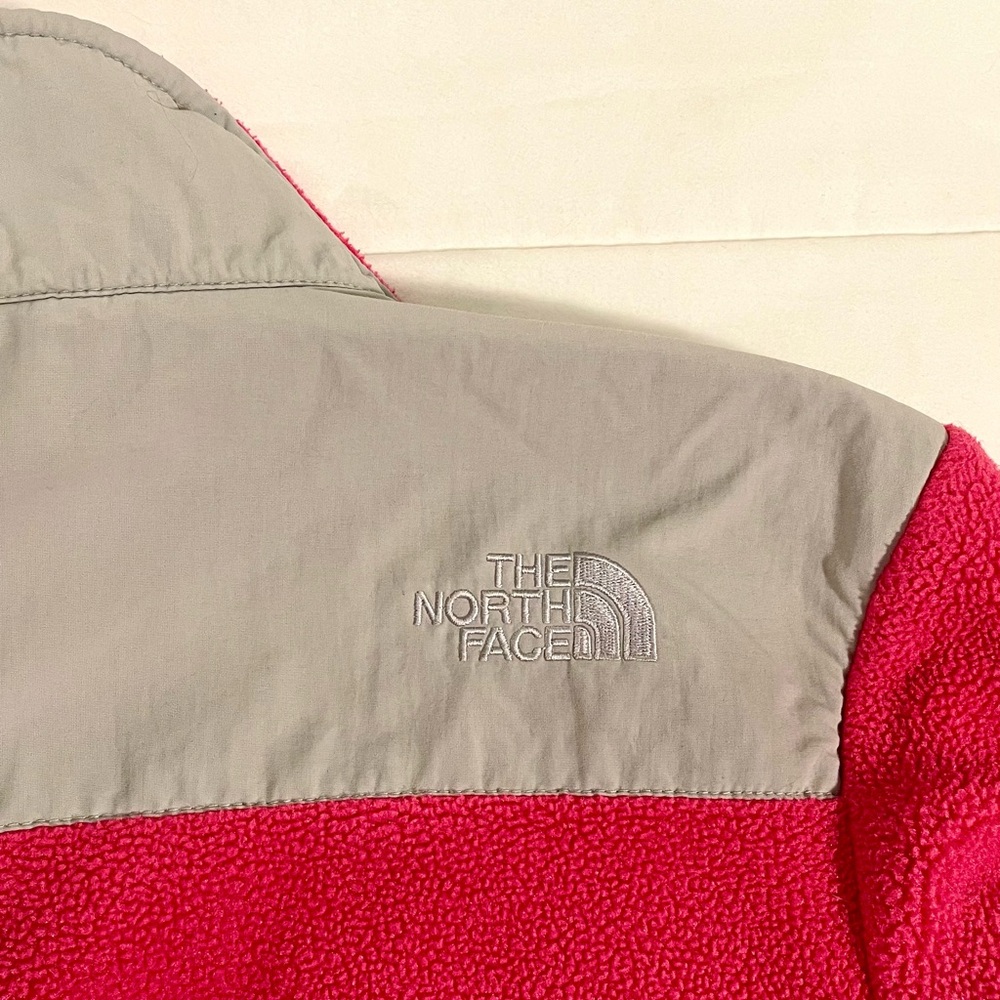 The North Face Kids' Pink and Gray Fleece Jacket - Picture 6 of 6